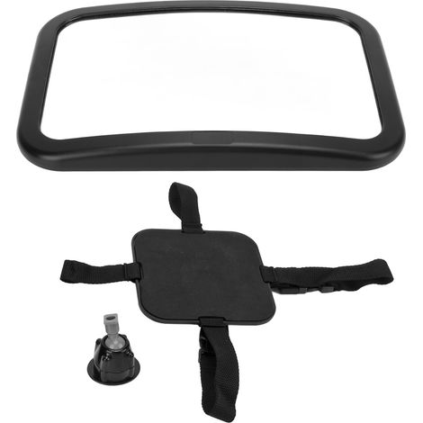 Rétroviseur de sécurité pour siège arrière auto, miroir bébé 360° rotatif incassable vue claire pour camions SUV (1/5)
