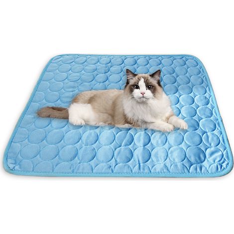 1 Tapis refroidissant, soie glacée, lavable, portable, chien chat, voiture sofa extérieur (1/5)