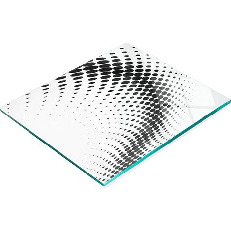 Tabla de cocina de vidrio templado con figuras geom茅tricas gr谩ficas 60x52 cm (1/5)