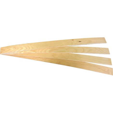 Altobuy – Lot de 4 lattes en bouleau multiplis 88 x 5,3 x 8 mm – 100% compatible sommiers largeur 90cm – Structure naturelle