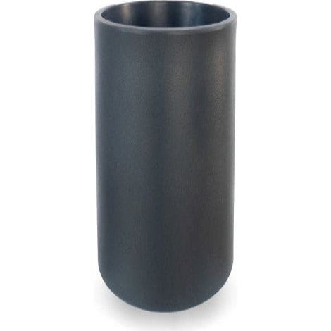 HORTENSIA 40 HIGH Vaso rotondo alto per interni ed esterni per piante e fiori altamente resistente al tempo. Realizzata in polietilene in Spagna - Grigio (1/3)