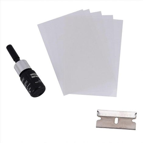 Kit de réparation de pare-brise de voiture, outil de réparation de vitres de voiture, kit de mastic résine à faire soi-même (1/5)
