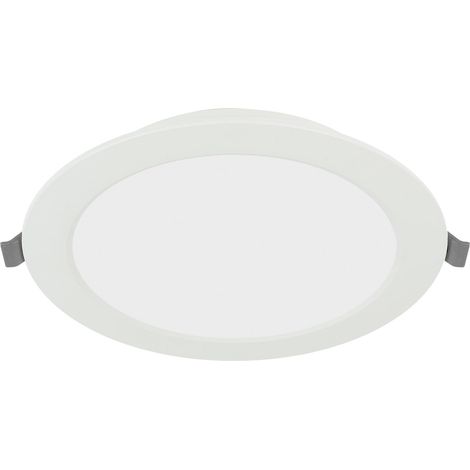 Spot LED encastrable plat 9 W 800 lm – Plafonnier rond 4000 K blanc neutre IP40 – Panneau LED encastrable AC 220-240 V – Ø 15,1 cm (1/2)