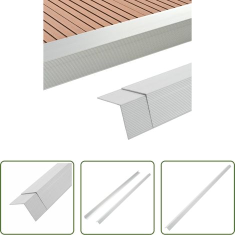 vidaXL Aluminium Winkel - 5 Stk. Verkleidungswinkel Verkleidungen Aluminium 170 cm Silber (1/5)