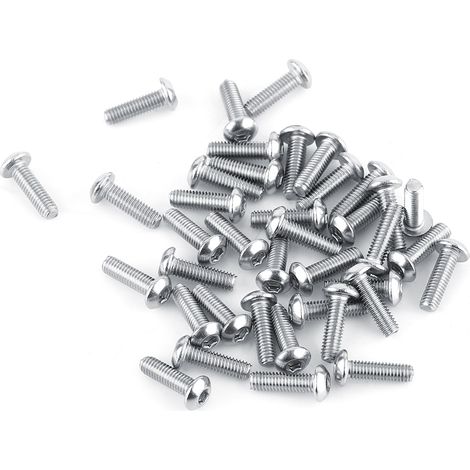 100 vis de fixation inox M3x10, tête cylindrique hexagonale creuse, lot de réparation pour bricolage, accessoires de quincaillerie, 100 pièces