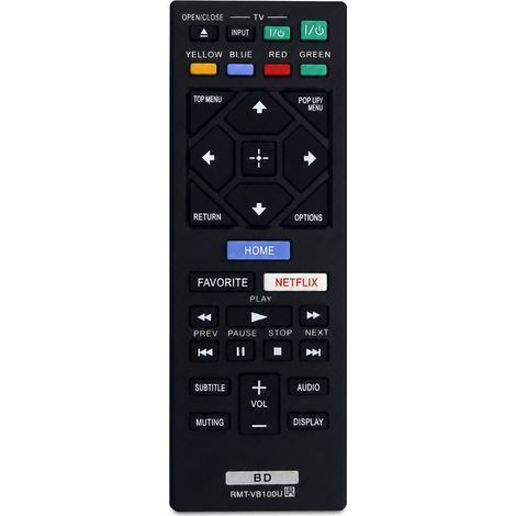 Telecomando di ricambio compatibile con lettore Blu-ray Sony RMT-VB100U con controllo TV (1/5)