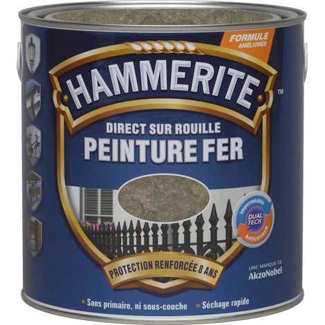 Peinture Direct Sur Rouille Martelée Bronze 2,5 L - Hammerite