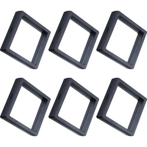 Support Pour Bijoux - Boîte De Rangement Transparente Avec Membrane En PE - Pour Anneaux Colliers Bracelets Boucles D'oreilles - 6 Pièces (1/5)