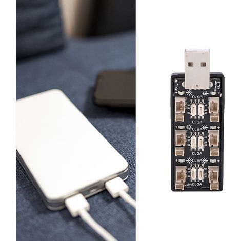 Chargeur de batterie USB à six canaux vers 3,8 V (1/5)