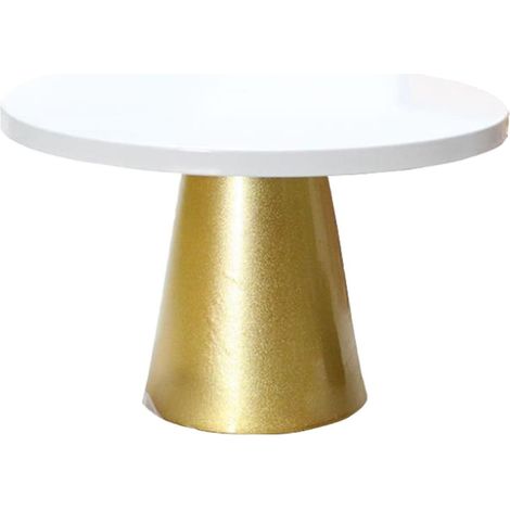 Support À Gâteaux - Support En Métal Ronde - Pour Fête De Mariage Anniversaire Décoration De Table - 20,5 x 12 cm - 1 Pièce (1/5)