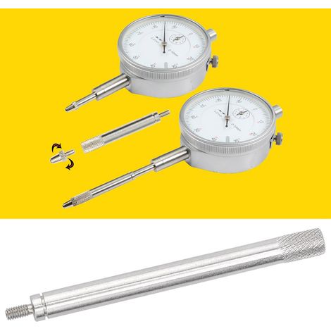 Tige d'extension pour comparateur à cadran fileté de 2,5 mm, diamètre de 5 mm (60 mm) (1/5)