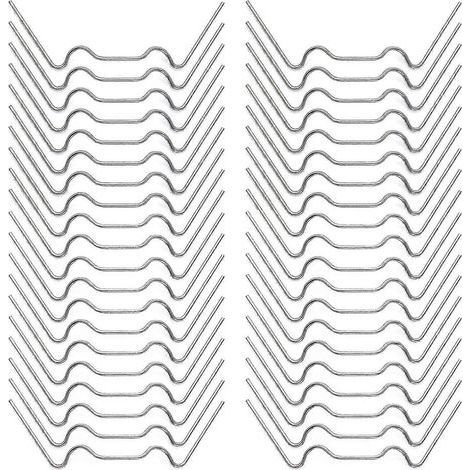 Clips de fixation pour vitrage de serre, pinces à verre en acier inoxydable type W, clips de serre type W, clips de montage pour serre, pinces de fixation pour vitrage de serre, Gre (1/5)