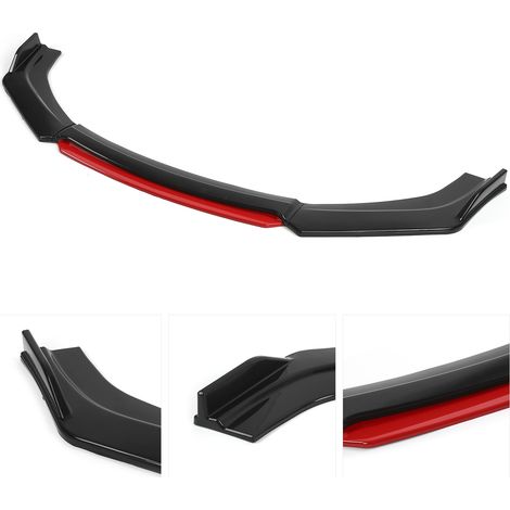 Pare-chocs avant universel spoiler lèvre kit protection carrosserie PP pièces extérieures auto aérodynamiques (1/5)