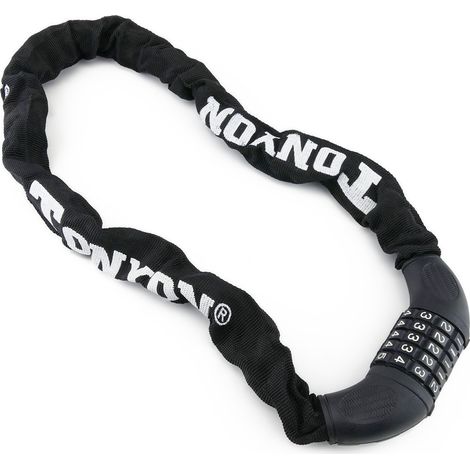 PrimeMatik - Chaîne en acier anti-vol avec cadenas pour vélo 19x900 mm avec combinaison (1/4)