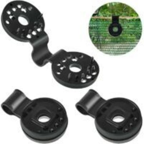 100pcs Clip de Fixation Robuste Pratique Pour Brise Vue Tissu Pare-soleil en Serre
