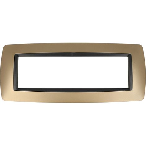 Placca Bombe' 506 7M Moduli Bronzo Compatibile con Bticino Living (1/3)