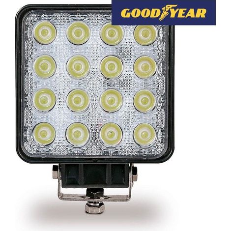 Faro da lavoro 16 led 3500lm 10-48v 48w quadrato GOODYEAR