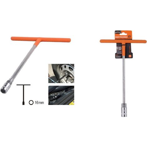 Kaela - Chiave Poligonale Impugnatura Tipo A T Da 16 Mm Con Bussola Esagonale Cr-v 91612 - (1/2)
