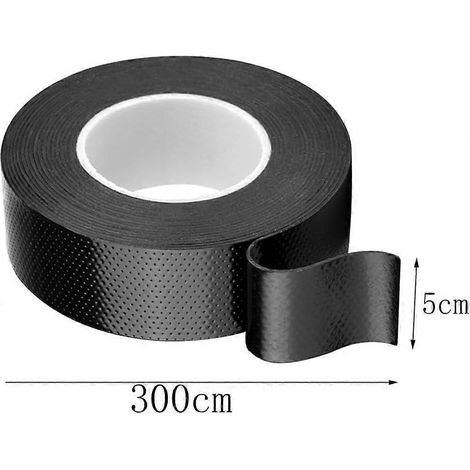 Autocollant en fibre de carbone pour voiture, lot de 3 films adhésifs en fibre de carbone, protection des bords de portières. (1/4)