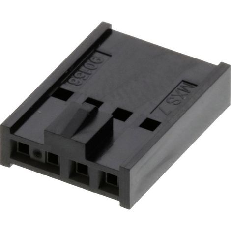 Molex Buchsengehäuse-Kabel Polzahl Gesamt 4 Rastermaß: 2.54 mm 901560144 1 St. Bag (1/2)