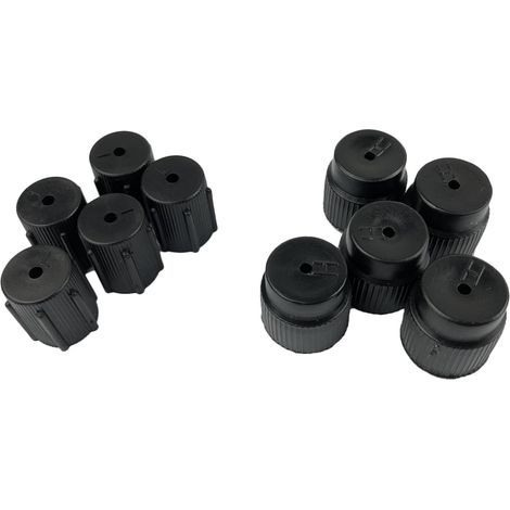 Cap De Chargement Ac - Pour Système De Climatisation Automobile - Haut Et Bas Côté - Diamètre Intérieur 16 mm Et 13 mm - Lot De 10 Pièces (1/5)