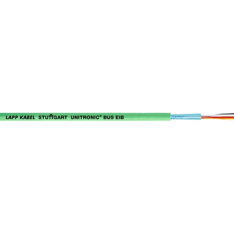 Lapp 10 Meter 2170240 Unitronic BUS EIB Busleitung 2X2X0,8 geschirmt grün I KNX Bus Kabel I Datenkabel 4 adrig I PVC Datenbus Kabel I Datenbusleitung I feste Verlegung I Buskabel KNX