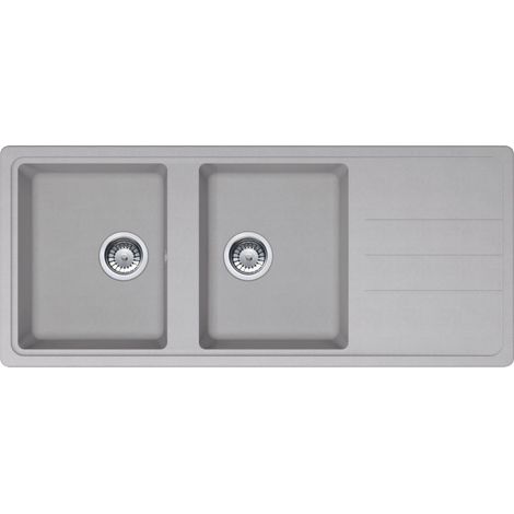 Évier Opale 621 Tectonite - platinum - 970 x 500 x 190 mm - sous-meuble 80 cm - vidage manuel - Franke (1/2)