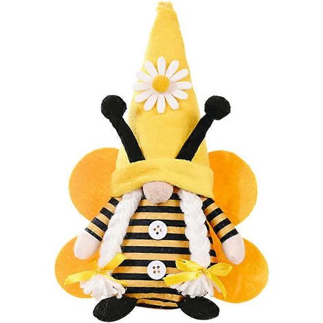 Décorations de Pâques printanières : abeille gnome lutin suédois tomte nisse elfe - B (1/5)
