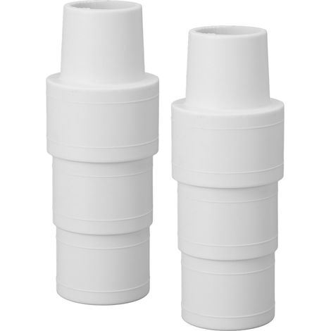 Pool-Saugschlauchadapter für Filterpumpe P07082, ABS-Reinigeranschluss für Polygroup Game4558, 2 Stück