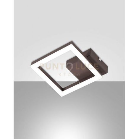 Lampada Applique Corten 1 Luce Ruggine Serie Bard Fabas per Arredo Moderno (1/5)