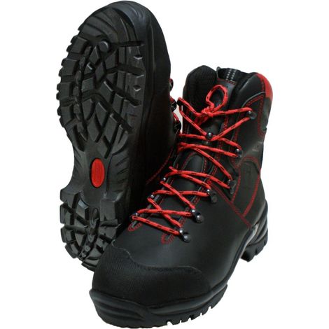 KWF Forst Schnittschutz-Stiefel Leder Oregon WAIPOUA Class1 + S2 EN ISO (1/5)