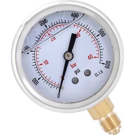 Manomètre à vide radial à bain d'huile TS&PGG604&40bar 1/4BSP Y60 0&40bar 0&600psi (1/5)