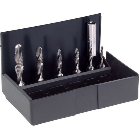 Set puntas mixtes, Caja plástico, Contenido : respectivamente 1 broca perforador M3 - M10 (1/5)