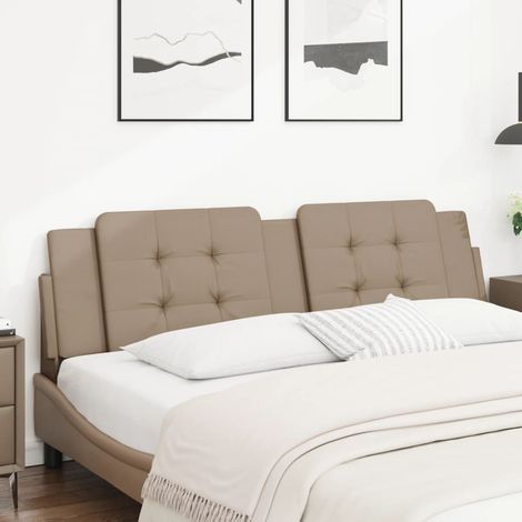 Coussin de tête de lit 180 cm en similicuir cappuccino avec rembourrage en mousse, 2.3kg - PANGIVO (1/5)