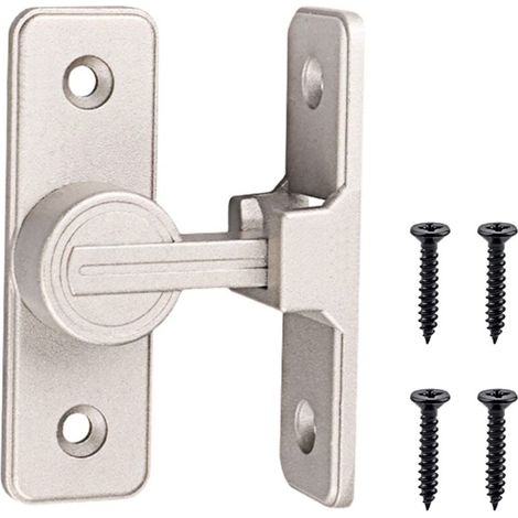 Cerradura ZVD para puerta corrediza interior, luminosa, con gancho de 90°, con hebilla de palanca, antirrobo, luminosa (1/4)