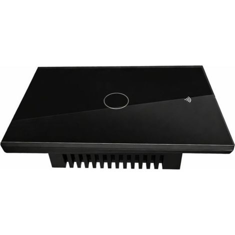 Interruttore Da Incasso Scatola 503, Touch Nero, WIFI 2.4G Matter, TUYA, Smart Life,Apple Home, Google Home, Alexa, SmartThings, 10A, AC 90-250V, 50/60HZ, 120X72X38mm, IP20,Disponibili 1,2,3 Tasti (1 (1/3)