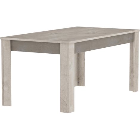 Table avec rallonge 170/230x90cm Cannes chêne Champagne/béton Clair (1/5)