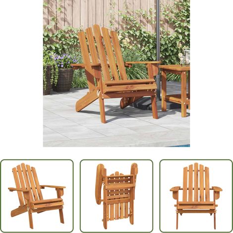 Chaise de patio - Chaise de jardin Adirondack Bois d'acacia massif (1/5)
