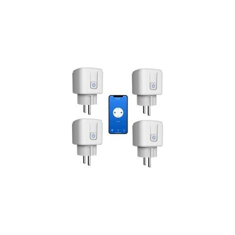 Prise WiFi intelligente : prise intelligente WiFi 16 A avec minuterie et fonction compte à rebours, moniteur d'énergie Smart Socket Switch Fonctionne avec Alexa (1/3)