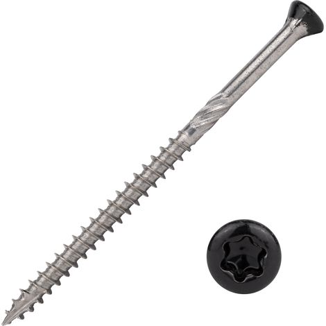 Vis de bardage en bois Acier inoxydable 410 5 x 80 mm Torx 25