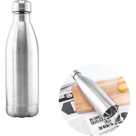 Bouteille d'eau en acier inoxydable avec espace caché, isolée et étanche 750 ml (1/4)