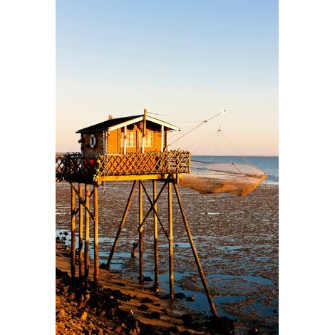 Tableau sur toile Cabane Soleil 30x45 cm - Impression sur Toile Murale Décorative - Image imprimée en HD sur Toile - Toile sur Châssis en Bois FSC - Fabriqué en France