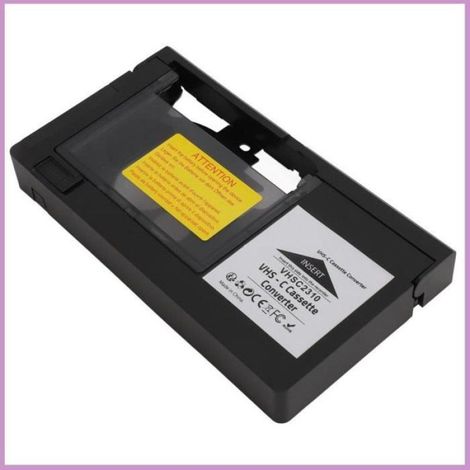 Adaptateur de cassette VHS C pour caméscopes VHS C SVHS, convertisseur de cassette VHS non compatible avec 8 mm/Mini DV/Hi8, pour (1/4)
