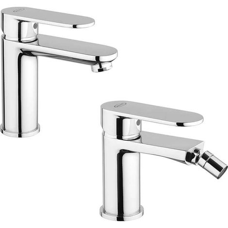 Set miscelatori Borea lavabo e bidet per piletta click clack Jacuzzi Rubinetteria (1/5)