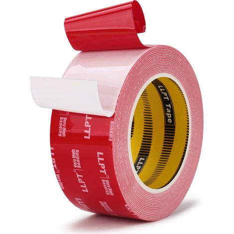 Ruban Adhésif Double Face Ruban de Montage Robuste 51MM5.5M Blanc (1/5)