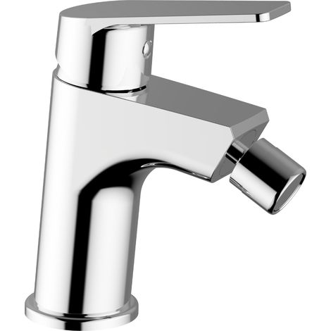 Schläfer 25505015 Miscelatore Monocomando per Bidet Bagno serie Cloe con Scarico automatico 1 1/4, Rubinetto Monoforo Cartuccia diam35mm Cromo Argento, Made in Italy (1/5)