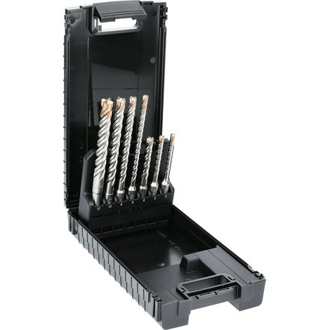 Coffret de 7 forets à béton THOR SDS Plus à 4 taillants - HANGER - 155764 (1/4)