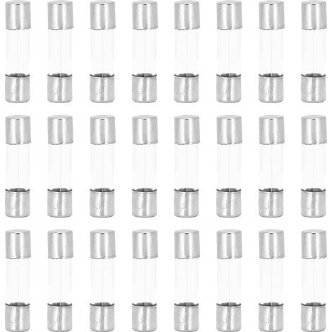 Tube en verre à fusible rapide, accessoire pour la Protection des circuits, 100 V, 250 pièces, 5x20mm (1/5)