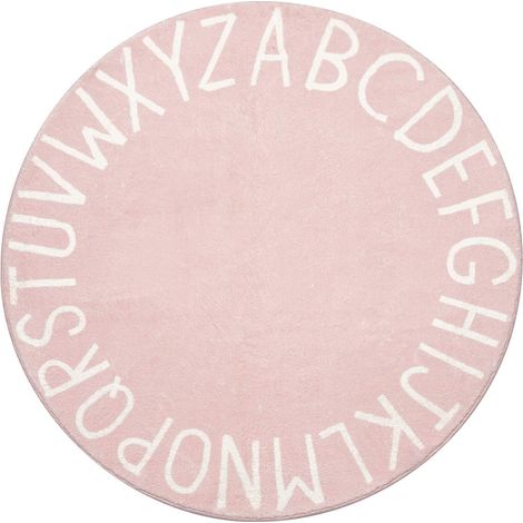 Tapis De Jeu Enfant - Tapis Alphabet Rond Pour Apprentissage - Diamètre 60 Cm Épaisseur 1 Cm - Pour Chambre Bébé Crèche Salle De Jeux - 1 Pièce (1/5)