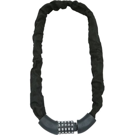 SWANEW Antifurto per bicicletta. catena antifurto per biciclette.lucchetto a combinazione a 5 cifre . moto o passeggino. in acciaio 90 cm (1/5)